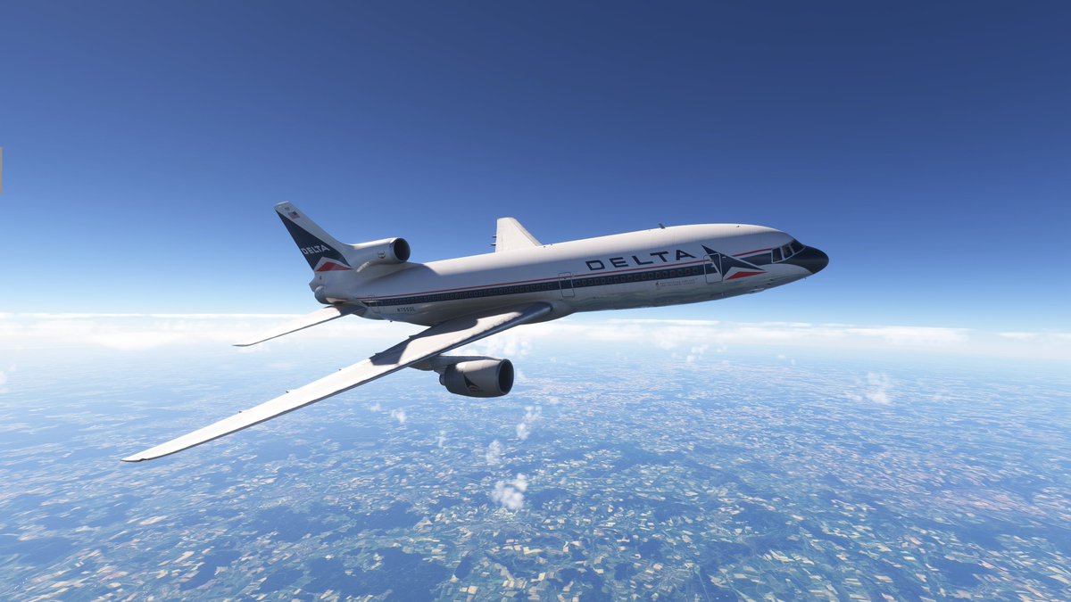 ja8961's tweet photo. DL33(MUC-ATL、1993）
相変わらず滑走中は動きが過敏すぎる。ロール開始前にオプションでティラーを切らなきゃ駄目かもわからんな。 https://t.co/LMX1QY62yM