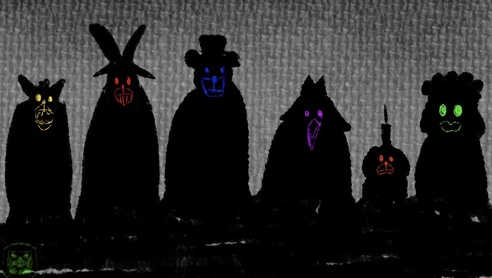 Swampguy206's tweet photo. “Lost souls” third art of my au, which is called “Revelations at Freddy’s”.  #fnafart #fnafau #fnaf https://t.co/vFQDH4ea1Z