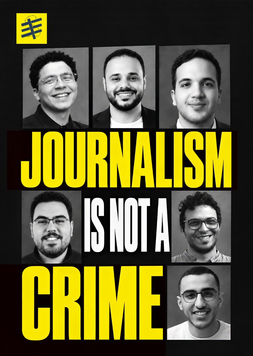 FreeThemAll_'s tweet photo. The Egyptian Initiative for Personal Rights (EIPR) has condemned the security crackdown on the news platform "Matsaddash." The operation began on the evening of Monday, September 28, and continued over the following 24 hours, targeting six journalists—the platform's entire team—to date.
They are Mohamed Ashraf Abu Amira, Abdullah Qadri, Islam Barakat, Omar Hilal, Mohamed Mahmoud, and Mohamed Adel.
"Matsaddash" is an independent platform specializing in news verification and fact-checking. Active since 2018, its work involves debunking misinformation in Egypt and the Arab world, carried out by a team of independent journalists and researchers.
#FreeThemAll
#Egyptian_hell
@paulmasonnews
@RashaPress
@carolecadwalla