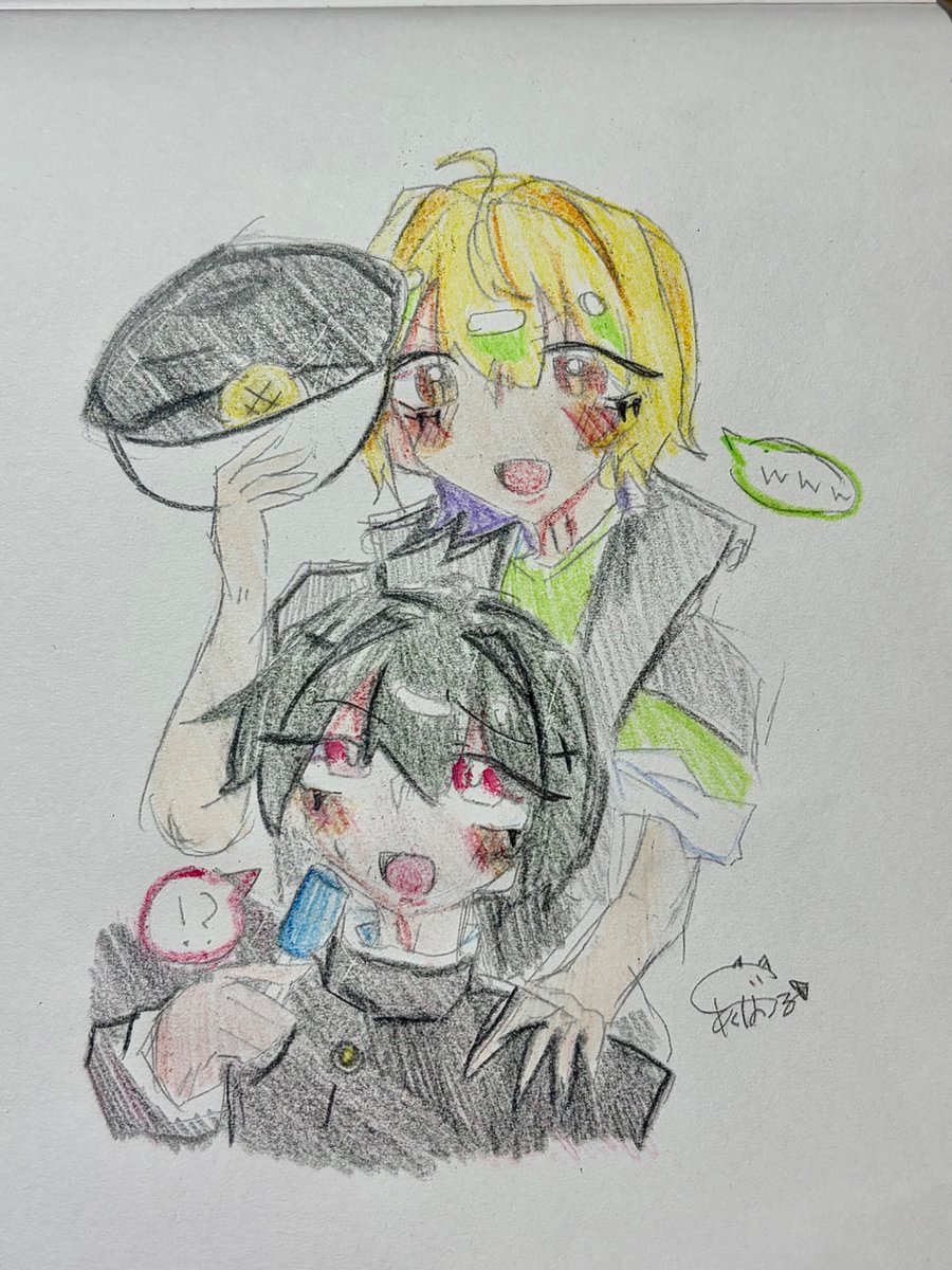akuabaru324's tweet photo. 🔍と🌙さん！٩( ᐛ )و絶対にまたリメイクします😌
#メメリ絵 https://t.co/3nUmOM5nfe