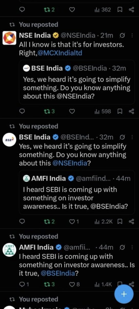 3xtheist's tweet photo. After making the entire Indian investors’ portfolios bleed, they’re out here doing bakchodi like everything is perfectly fine.

BTW, who knows? They are going STT, LTCG, and STCG again in the name of an “Investor Protection Program.” https://t.co/43qNFTOBks