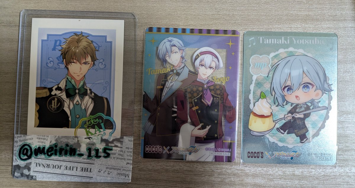 meirin_115's tweet photo. 【交換】アイナナ ココス COCO'S クリアカード クリカ SD IDOLiSH7

譲：環(第2弾)、MEZZO
求：集合(全員)＞ナギ(第3弾)

ナギは纏めてのみ。

手渡し、郵送対応可能。
初回の方は固定ポストご一読ください。 https://t.co/FUjrpbRG6A