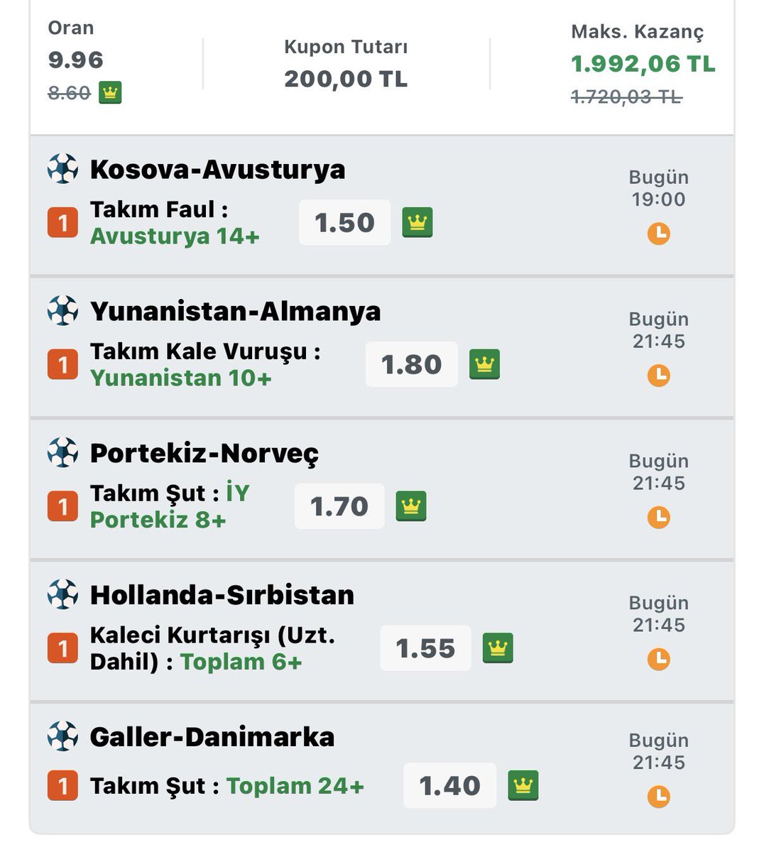 EdgeTahmin's tweet photo. 🎉🎉 Bugünki tahminlerimizin kombine hali linki bırakıyorum👇🏼

https://t.co/KNNDInXRl6'daki Kuponum; https://t.co/F7qxeDHaDd

#iddaa #kupon #iddaatahminleri #tahmin #nesine #futbol #veri #analiz #istatistik #oran #mackolik https://t.co/bJGOjRiy62
