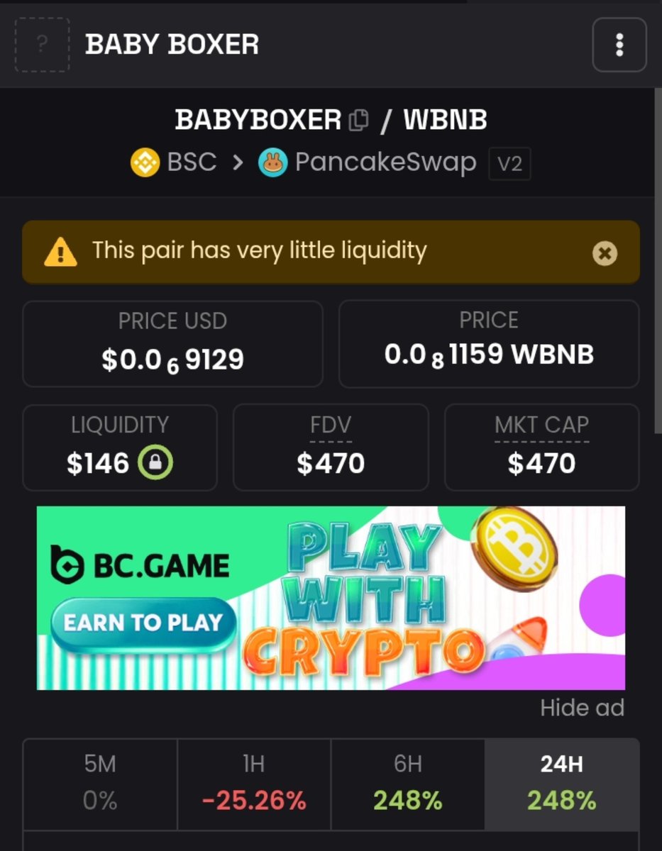 ajuka_joseph's tweet photo. At $470 mcap you are still very early 

Don't miss out at this point 

You $5 can make 2x at 1k mcap and 10x at 5k mcap 

CA
0x0b1Cc1eEDeb3DBE665abcDde97739B1eDcDa334c https://t.co/bD0dCLRShV