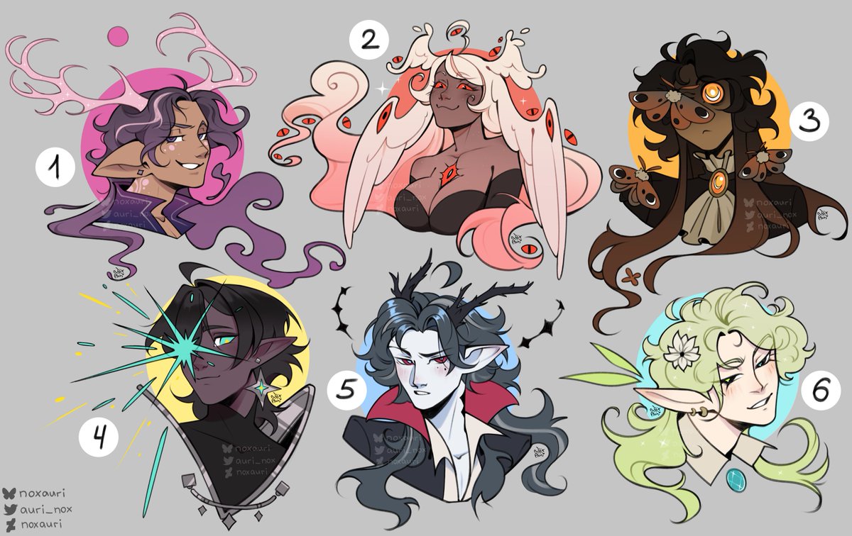 auri_nox's tweet photo. ♥ bust adoptables! ♥

sp1 (bust): 60$
sp2 (bust+fullbody): 240$
claim in comments or dm me! :3

✨ Payment via Boosty or Easystart! ✨

♥ Your RTs help me a lot, thank you very much! qwq ♥

#artistsontwitter #dndcharacter #dnd #characterdesign #adopt https://t.co/iOq330L86r