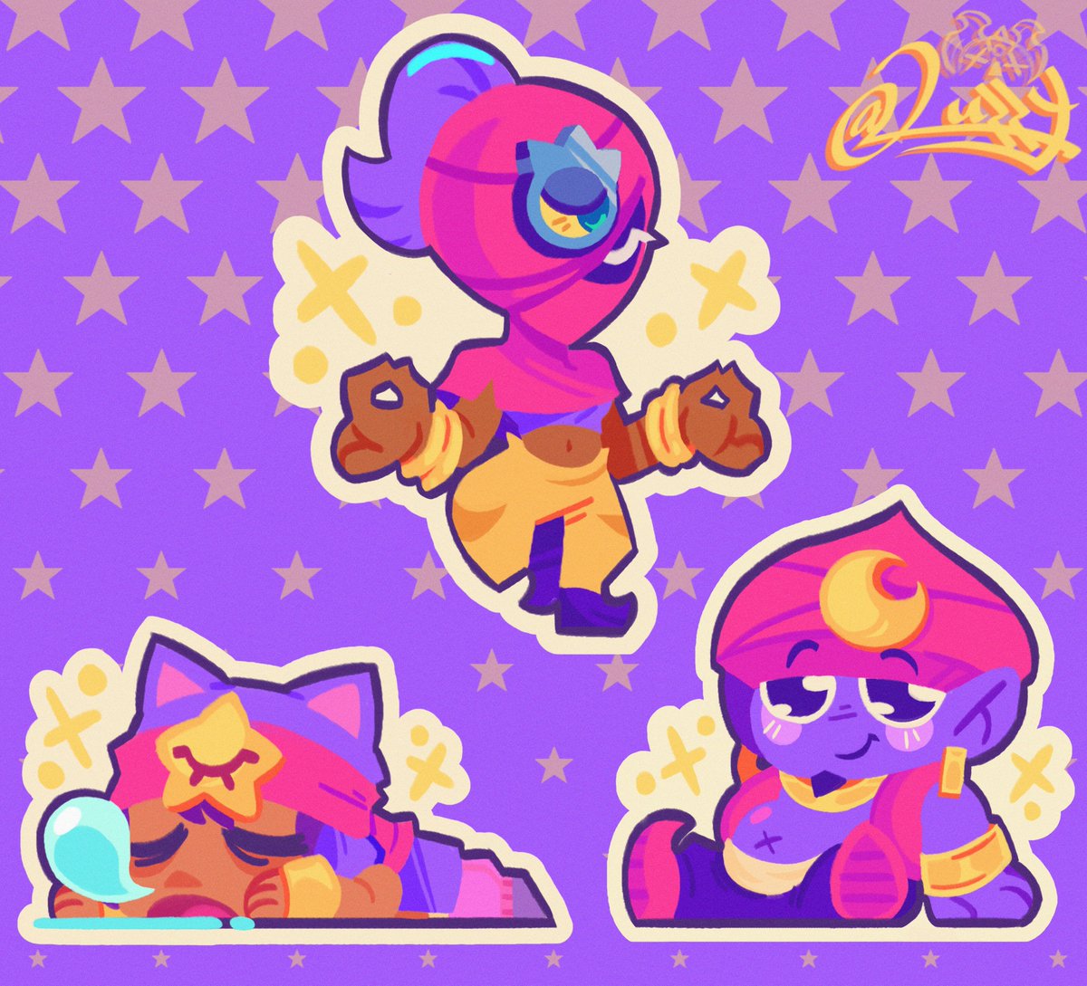 Luzzy_zz's tweet photo. Mystic trio🔮

#BrawlStars #BrawlStarsArt #brawlstarsfanart https://t.co/V79Esv81Px