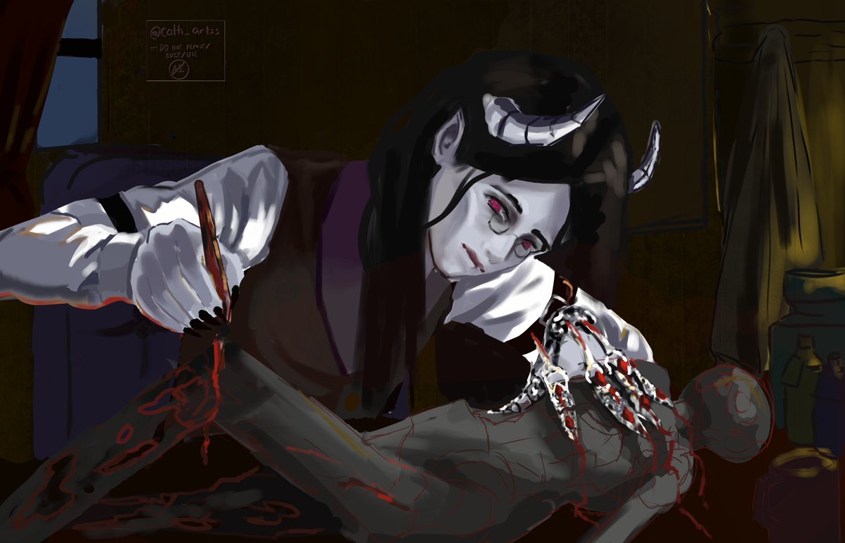 Cath_artss14's tweet photo. TW: BLOOD kinda
I offer to the council my interpretation of Va' len T'shaal
(He is practicing something,,,)
TW: BLOOD kinda
#Netherrizz #FSFables https://t.co/PPmq87NVHf
