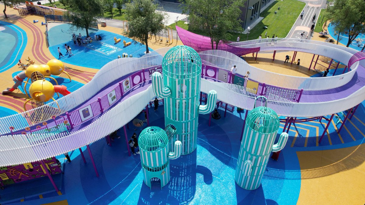 kaiqi_group's tweet photo. Fantasy cactus tower design with vibrant color palette🌵
Perfect for scenic spots, community parks &amp; parent-child playground parks🌿
🌐https://t.co/xDH3LKif5Z
 #ThemedPlayStructure #KidsClimbingNet #PlaygroundDesign #playgrounddesign #ParentChildPark https://t.co/aJ653VEAqz