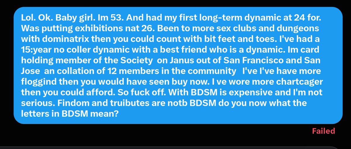 ShinySubmissive's tweet photo. @ValeriestBack__ You don't know what bdsm stands for. It's not money https://t.co/0B4wSvRMOG