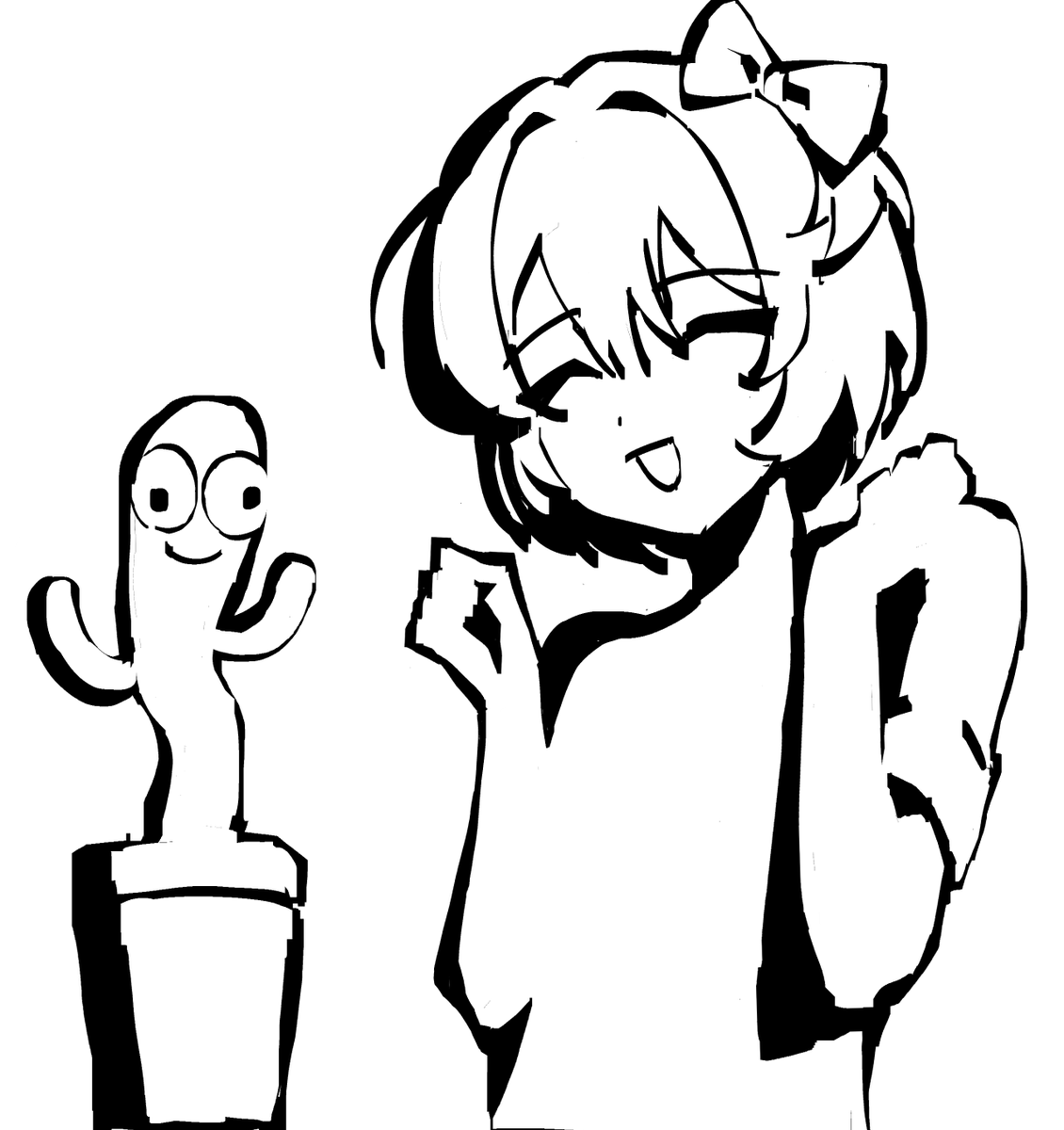 hyyukio's tweet photo. day 4..? maybe tomorrow. im tired (_ _'")💤
#inktober2026 #DDLC https://t.co/oivHeSe6yt
