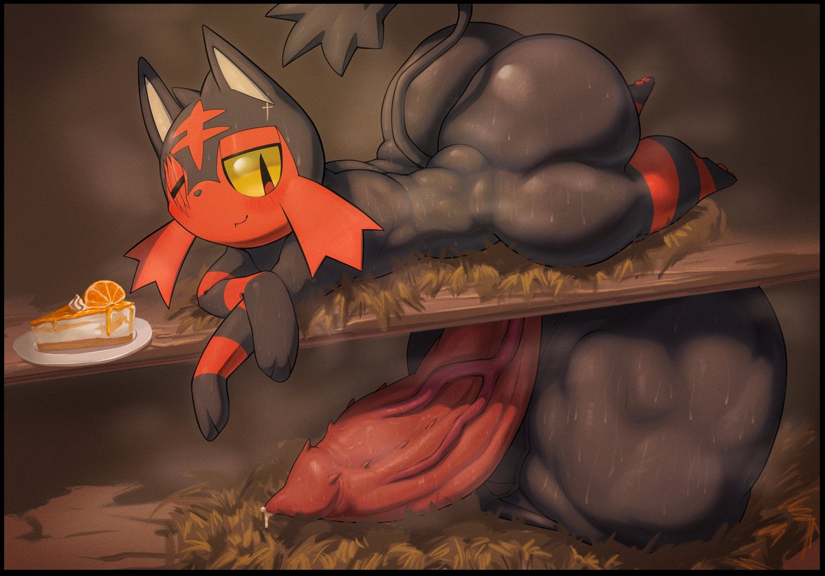 Incinevorer's tweet photo. A good birthday present a friend could give you is a good massage.

The best birthday present is a firm massage from inside; although you should be careful with those pressure points, you wouldn't want me to make a mess before you get out, would you?~

Cyndaquil and 🖌: @F_9578 https://t.co/dEdb3y5NpN