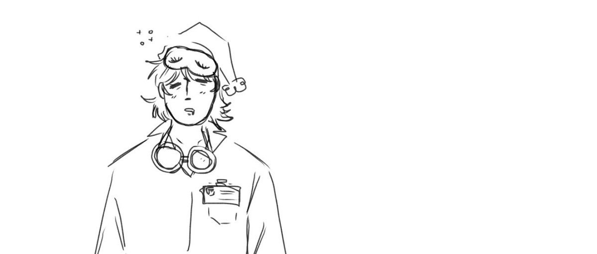 doctorbedtime's tweet photo. ⠀
⠀⠀╱  temporary pin.  PJ works for murkoff under their sleep related experiments, left eternally fatigued after excessive but consistent exposure and demoted to a temp as a result. 
⠀ https://t.co/N8xIPgRVRE