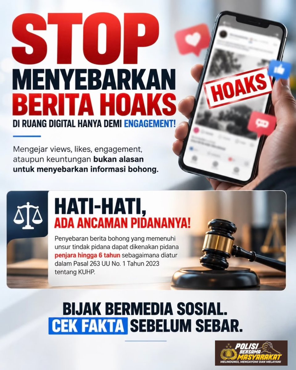 ecakur1's tweet photo. Stop Penyebaran Hoaks !!!! https://t.co/KQonPia7hr