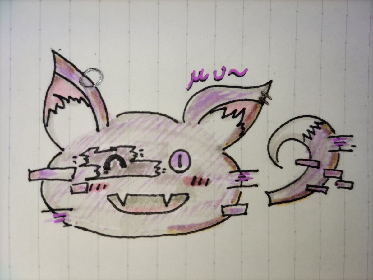 mu24613's tweet photo. 勉強の休憩中に誕生したキャラ。ꉂ🤣𐤔 https://t.co/66GmxrwtdI