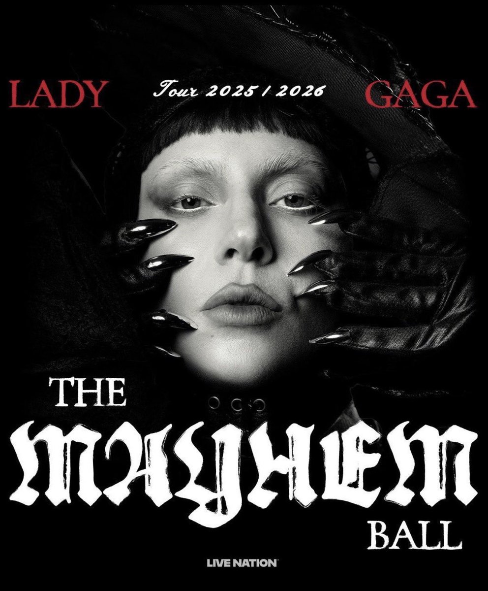 LGNewsFrance's tweet photo. Rumors: The film "The Mayhem Ball" could be released on Netflix by the end of October. It might include a video for "Shape Of A Woman" featuring special appearances by Cindy Crawford, Naomi Campbell, and others as part of the promotional campaign leading up to the 2027 Oscars. https://t.co/zAPnRVKPMb