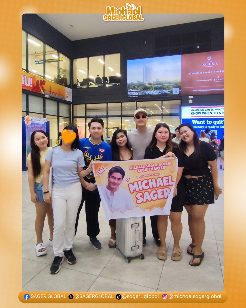 SAGERGLOBAL's tweet photo. MSG Cebu Chapter made sure Michael’s Cebu visits wouldn’t pass without showing some love. 🧡

They welcomed him with small gifts and a little show of support during his recent visits to Cebu. 🎁

Michael first visited Cebu as the “Mr. Chinito” at Yeng's concert last September 20. He was back on October 2 to host a pageant, and again on October 4 for the Bioderm event.

Safe to say, Cebuanos really love Michael Sager. 🥹

Thank you, MSG Cebu, for always making him feel welcome and supported!

#MichaelSager | @michaelsager_