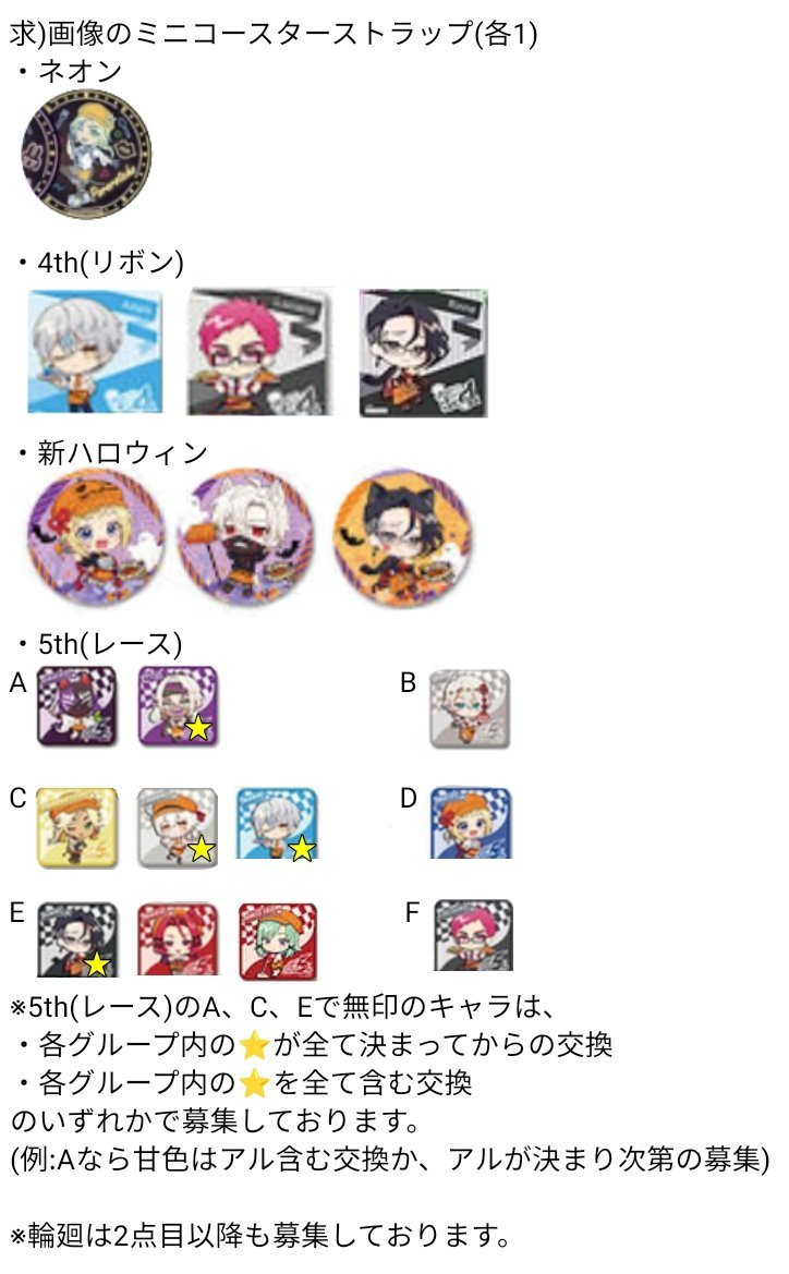 mko_kom's tweet photo. 【交換募集】コンパス カフェ ミニコースターストラップ

譲）画像1、2

求）画像3
条件や詳細などは画像4

郵送でのお取引になります。
※固定ポストのご確認をお願いいたします。
#コンパスグッズ交換 https://t.co/ebvqUsMh9v