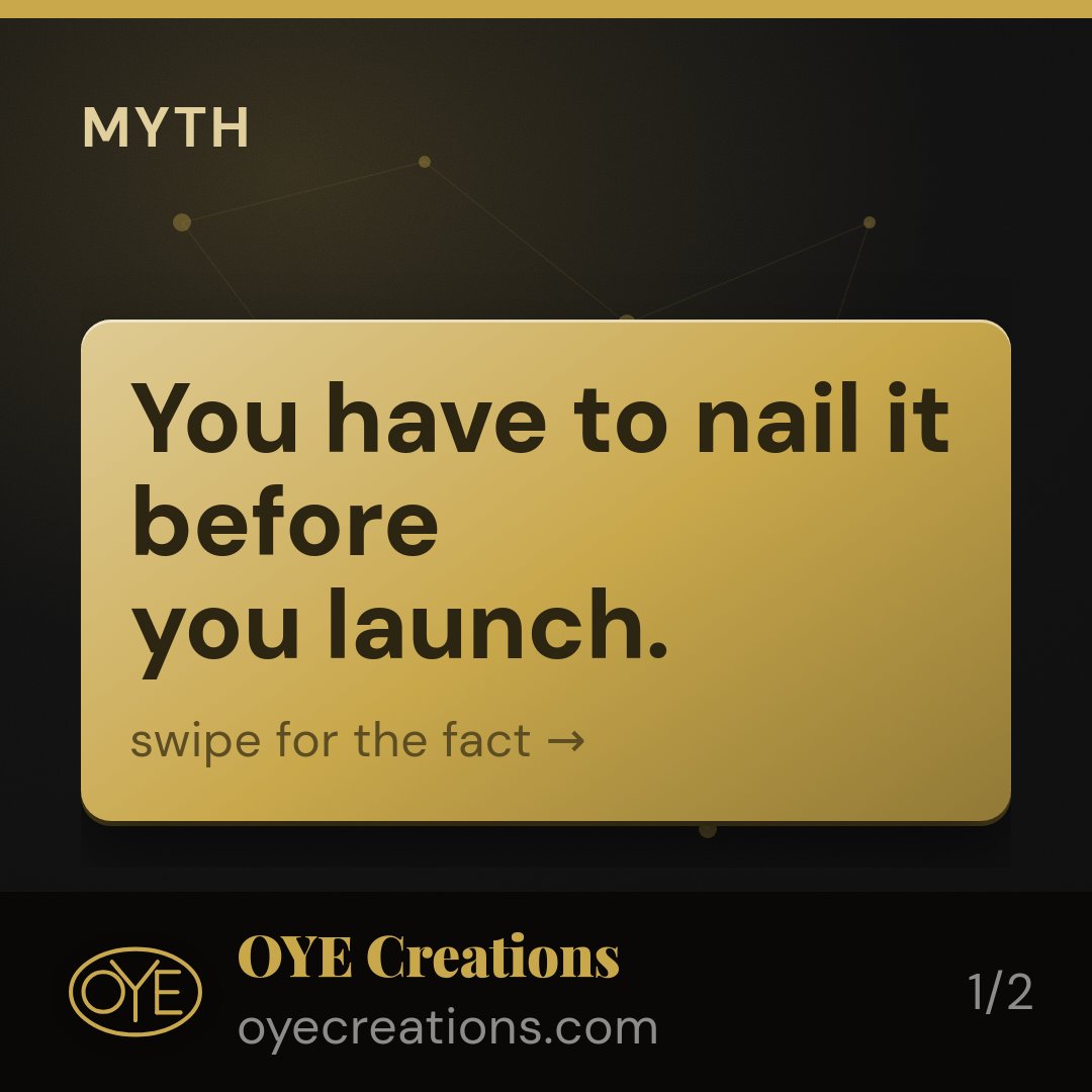 OYEllc's tweet photo. What's a myth about shipping that you believed before you learned better?

#buildinpublic #indiemaker #shipit #solopreneur #oyecreations https://t.co/tov1KYQBgs