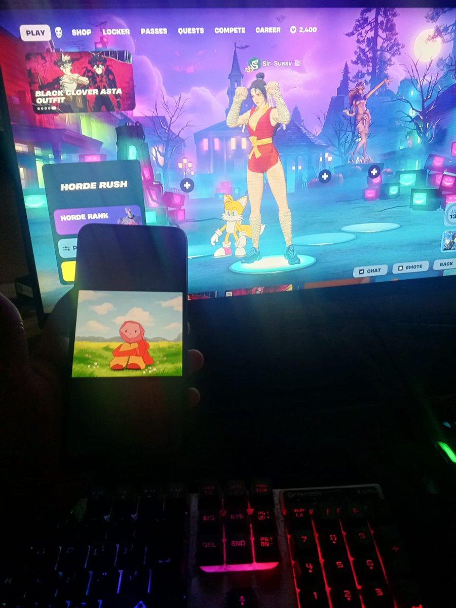 sussyshocker024's tweet photo. Can't imagine spending my weekend without playing some games.

Hopped on @Fortnite today with Stoney by my side touching some grass🗿 https://t.co/585G3bA42q