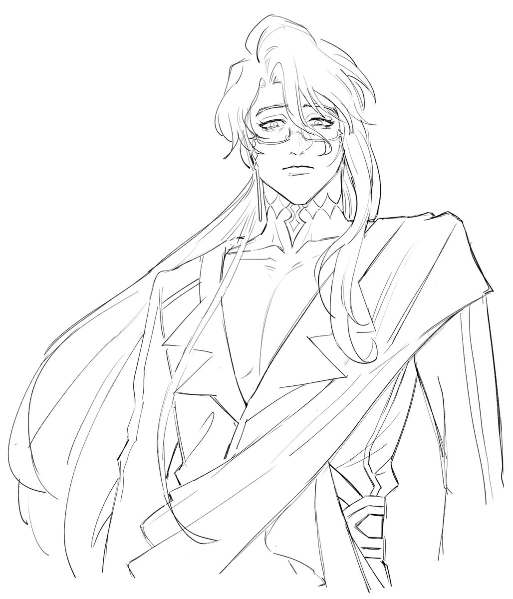 sev_1121's tweet photo. Baizhu with Hroptatyr's outfit https://t.co/jIaqmOTnt5