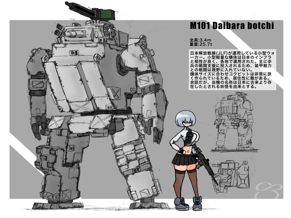 uumanohone334's tweet photo. M101「ダイダラボッチ」
軽くて小さくて居住性が低い https://t.co/fZ5xWYksEm