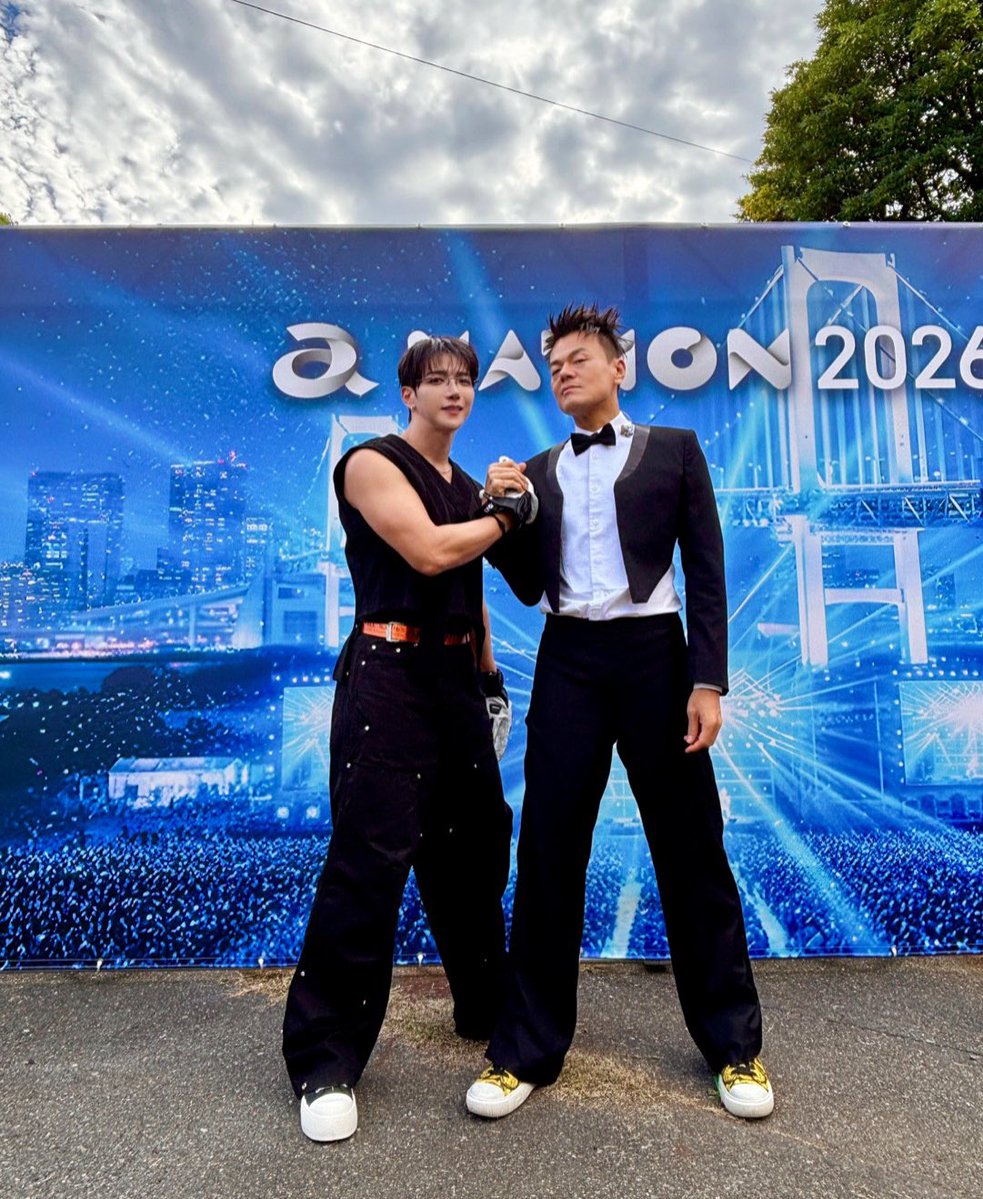 follow_2PMJP's tweet photo. 【a-nation 2026】 出演終了！🔥

JUN. K初のa-nation！
皆さんの心に今日も特別なチケットは届きましたか？🎫

J.Y. Parkさんとの圧巻のコラボステージも本当に最高でした！🤝

JUN. Kは果たして、次回は皆さんを「どこに招待」してくれるのでしょうか…？🏠🌙

#anation2026
#JUN_K #ジュンケイ https://t.co/47jqTJ1qXT