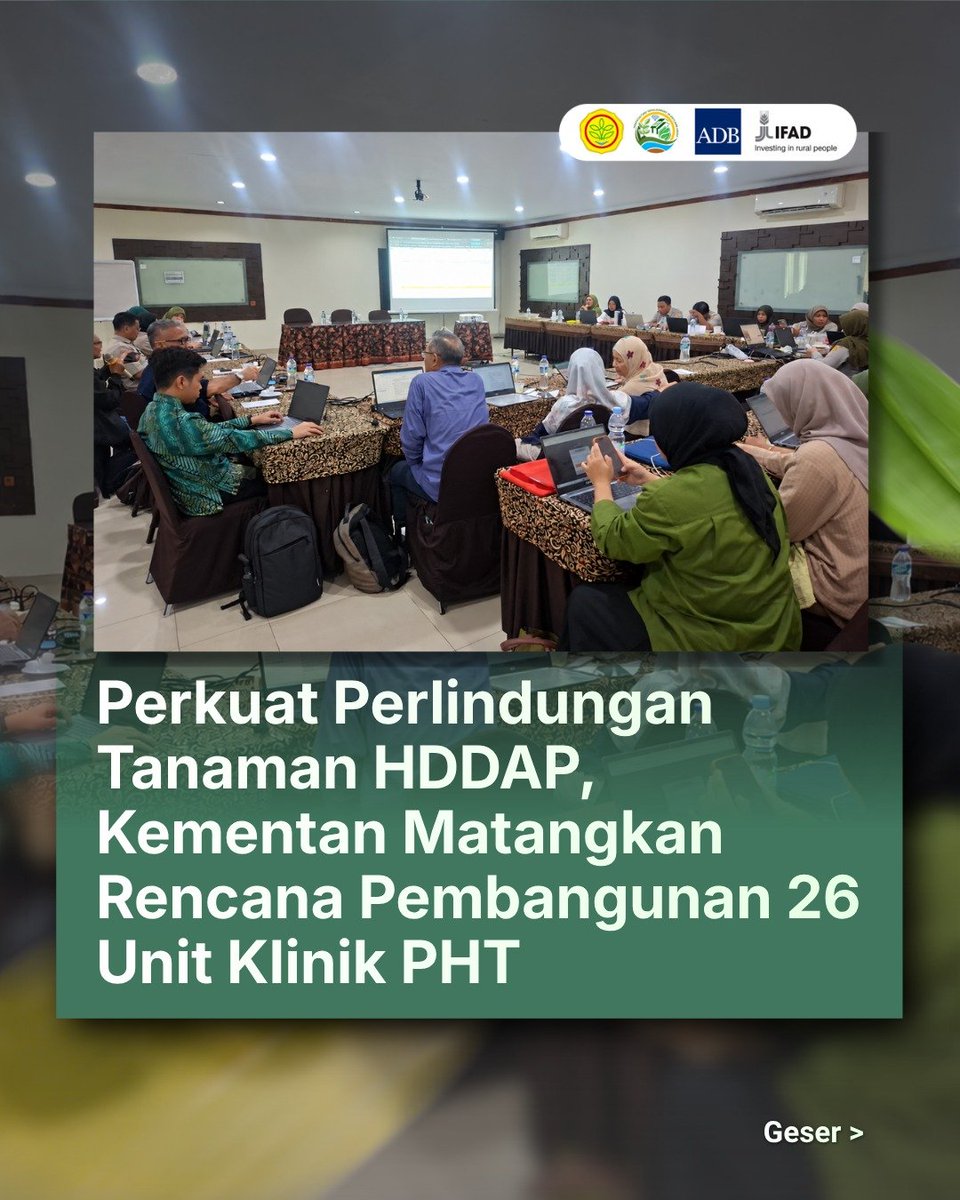 HddapHorti's tweet photo. Melalui penataan administrasi keuangan yang transparan, penyelarasan DED-RAB, serta validasi lokasi calon penerima, Kementan berkomitmen mewujudkan infrastruktur perlindungan tanaman yang presisi, tangguh, dan akuntabel demi mendorong kemandirian petani.

#Kementan  #HDDAP #Ifad https://t.co/YBwZSVDWRM