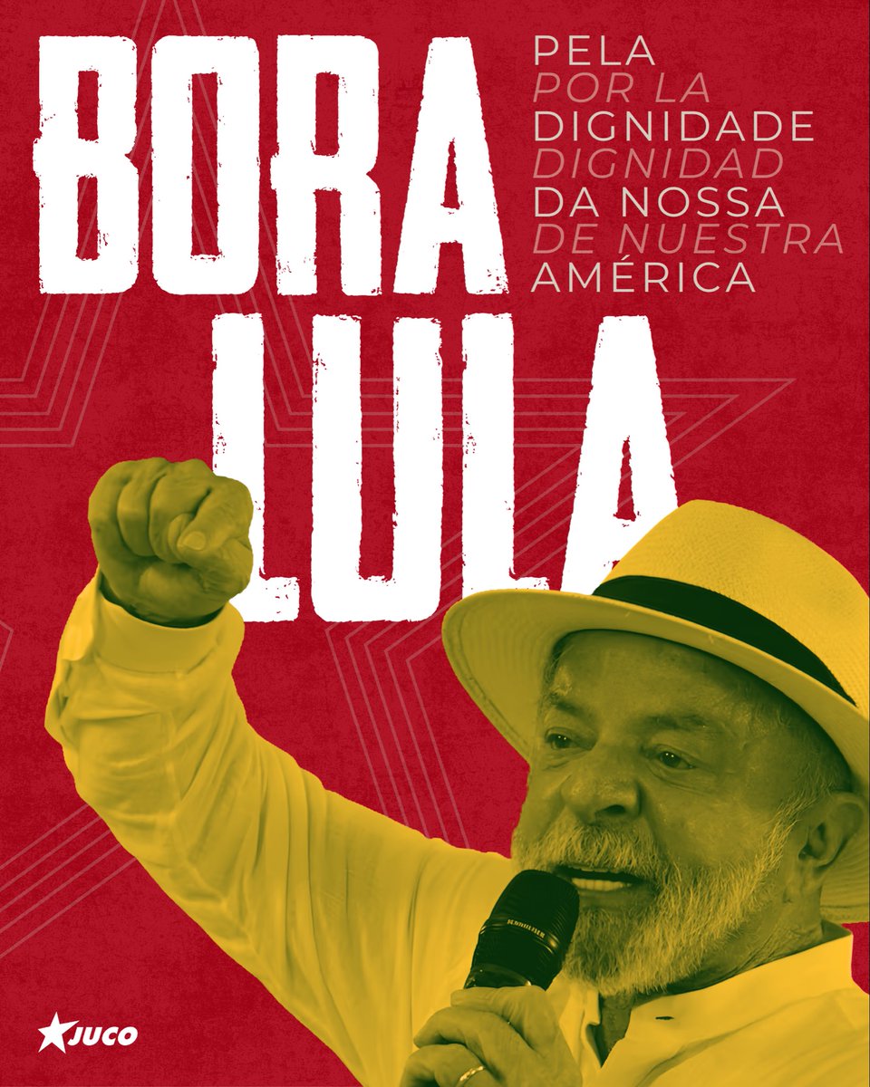 JUCOBTA's tweet photo. Hoy no se decide el destino de un hombre. Hoy se decide el futuro de todo un continente que ha luchado por años y siglos en la construcción de su dignidad hacia su liberación ✊❤️‍🔥

Hoy veremos al pueblo brasileño triunfar con la fuerza con la que ha estado en las calles 🇧🇷❤️ https://t.co/QVGXNngyRQ
