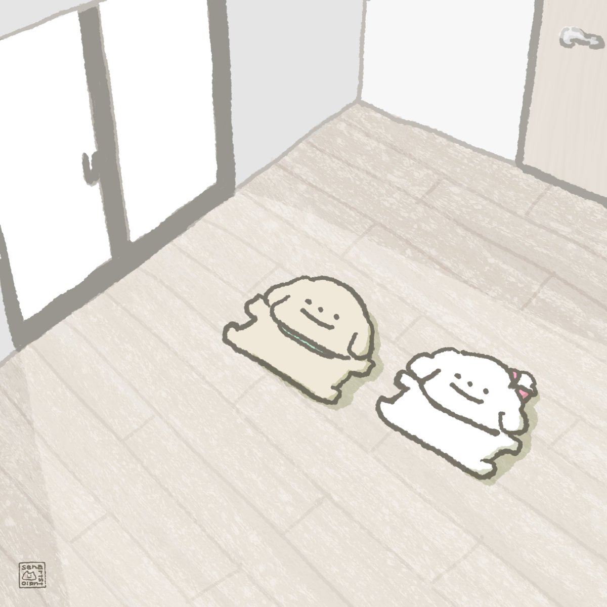 senartstudio's tweet photo. 引越し初日 https://t.co/1uDB5wFYnq