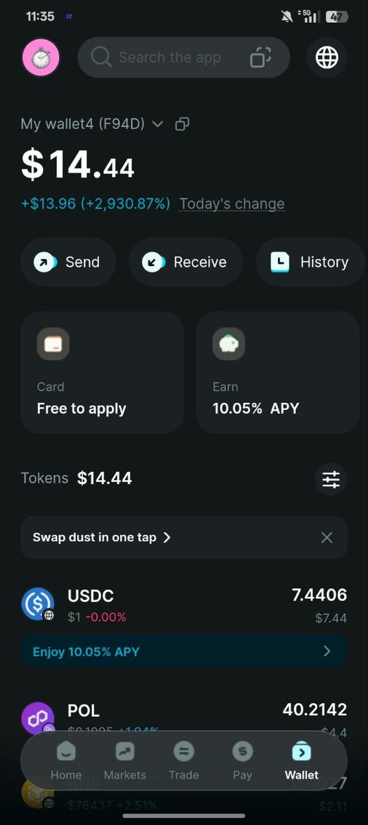 PerfectPlayerx's tweet photo. Housebets Wave 2 FREE $USDT Reward 🪂🪂

💰Cost : $0 (Free) + ~$1 verification if asked
⌚Time : 6.9 Minutes
🤑Raised : Nothing
🎁Reward : $10 – $25,000 Instant $USDT (Wave 2)

I checked the new Housebets Wave 2 reward and actually managed to cash out $5.58. The withdrawal hit my wallet almost instantly.

🦋How to Join

🍀Go: https://t.co/5dtyTCppPx

🍀Refer Code: perfectplayer

👉Register & Create ur account
👉Head to the Rewards tab & look for the $5M reward campaign
👉Paste ur public wallet address & run the scan (no direct wallet connect needed)
👉U can test multiple wallets — use one with meaningful on-chain activity
👉If X sharing option appears, complete the post they generate (can boost the displayed reward)
👉For claim u may need to send ~$1 USDC/USDT for ownership verification (same wallet, correct network & address only)
👉Meet the 1x wagering/turnover condition before withdrawal
👉Go to wallet section → Withdraw → Select network → Cash out (min withdrawl $5)

⚠️ Important
• Casino platform — always risk involved, understand terms before playing
• Don’t send anything if unsure about network or address
• Same wallet used for scan must be used for verification

I personally got $7.74 → wallet received instantly ✅

▬▬▬▬▬▬▬▬▬▬▬▬▬ ▬▬▬▬▬▬▬▬▬▬▬▬▬

💎Must Join Telegram Channel for More Updates - https://t.co/gKnWcti5ve