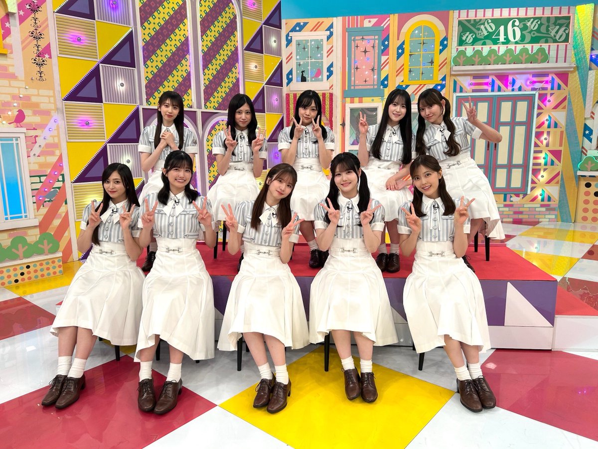 nogizaka46's tweet photo. 本日24:15〜
テレビ東京系 #乃木坂工事中「私に刺さった人生の名言 後半戦」放送です💘

放送後は
#乃木坂工事延長中 がLeminoで配信スタート💫

ぜひご覧ください🚧

#乃木坂46 https://t.co/I0KgSXHtjO