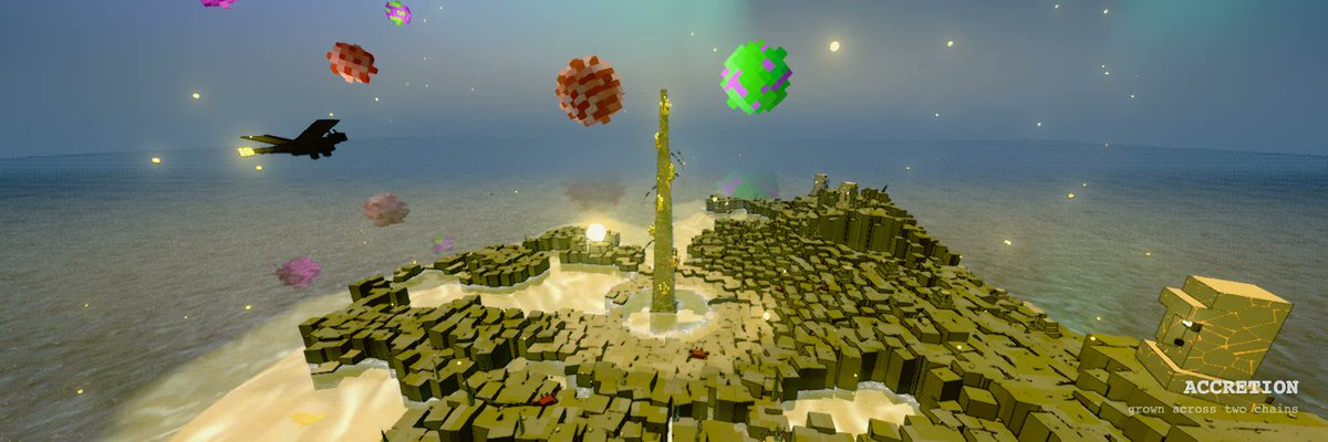 HetemovVugar's tweet photo. Art meets cross-chain innovation with ACCRETION by @mdv_btc  🌌🎨

A generative collection of 3,333 interactive 3D living worlds merging Bitcoin’s permanence with Ethereum’s liquidity:

⚙️ Bitcoin Inscribed: 3D engine & art code rendered directly on-chain via Bitcoin Ordinals. 💎 Ethereum Powered: Dynamic traits, ownership, and evolving mechanics live on ETH. 🌋 Evolving Worlds: Your NFT morphs based on block age, gas conditions, orbits & transfers. Explore full 3D environments directly inside OpenSea!
The cross-chain narrative on Bitcoin x Ethereum is heating up, and @mdv_btc is leading the generative art wave.
🔗 Learn more: https://t.co/gyKbMSFiRA

#BTC #Ethereum #Ordinals #NFT #ACCRETION #CryptoAlpha