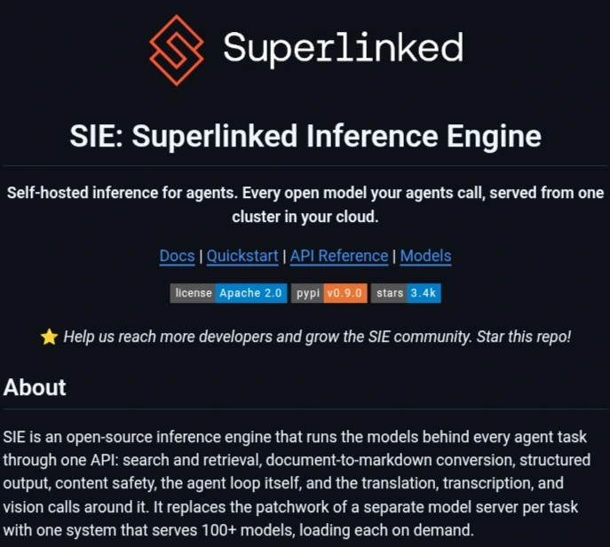 DivyanshT91162's tweet photo. 10 GITHUB REPOS FOR BUILDING SERIOUS AI AGENTS

not another list of random AI demos.

these are the repos I’d actually keep bookmarked if I was building agents right now:

1. SIE — the model layer for your entire agent stack

Instead of running separate setups for embeddings, reranking, vision, speech, OCR and other models, SIE lets you serve them through one self-hosted inference layer.

GitHub: https://t.co/zpnG9fIg1R

2. LiteLLM — one API for 100+ LLMs

Switch between providers and models without rewriting your entire application.

GitHub: https://t.co/CkU2FgZ2dK

3. PydanticAI — build agents with Python and type safety

Great if you want your agent workflows to feel more like normal Python applications.

GitHub: https://t.co/wgM1tco7xK

4. DSPy — program your LLM pipelines

Instead of manually tweaking prompts everywhere, build and optimize modular AI programs.

GitHub: https://t.co/rGPH2wKzUz

5. CrewAI — multi-agent workflows

Build systems where different agents can handle different roles and work together.

GitHub: https://t.co/kcpPo5hJ3K

6. LlamaIndex — connect agents to your data

Useful for building RAG systems, data agents and knowledge-heavy applications.

GitHub: https://t.co/QbohueIy1Q

7. vLLM — fast LLM inference

One of the projects worth knowing if you’re serious about serving open models at scale.

GitHub: https://t.co/x66L8ezWXT

8. SGLang — structured generation + fast serving

Built for getting more performance and control out of LLM applications.

GitHub: https://t.co/maRjRhXzog

9. Qdrant — vector search for AI apps

A solid open-source choice when your agent needs to search through large collections of embeddings.

GitHub: https://t.co/IVzhy0SEHq

10. Open WebUI — your own AI interface

A self-hosted interface for interacting with local and remote models.

GitHub: https://t.co/8EAekWQqW2

What makes this list interesting:

you’re not just picking an LLM.

you’re building the entire stack around it.

All open source.

Worth a bookmark.