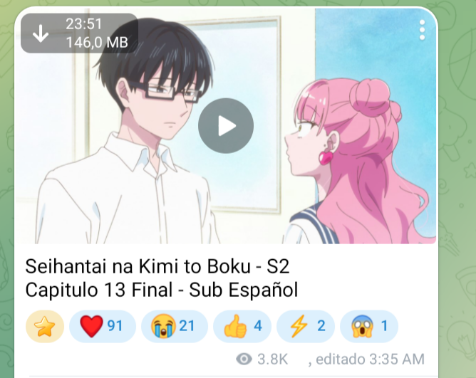 gatitonos's tweet photo. hoy termina oficialmente seihantai y no lo quiero ver por qué lloraré https://t.co/cCdDWYQFvv