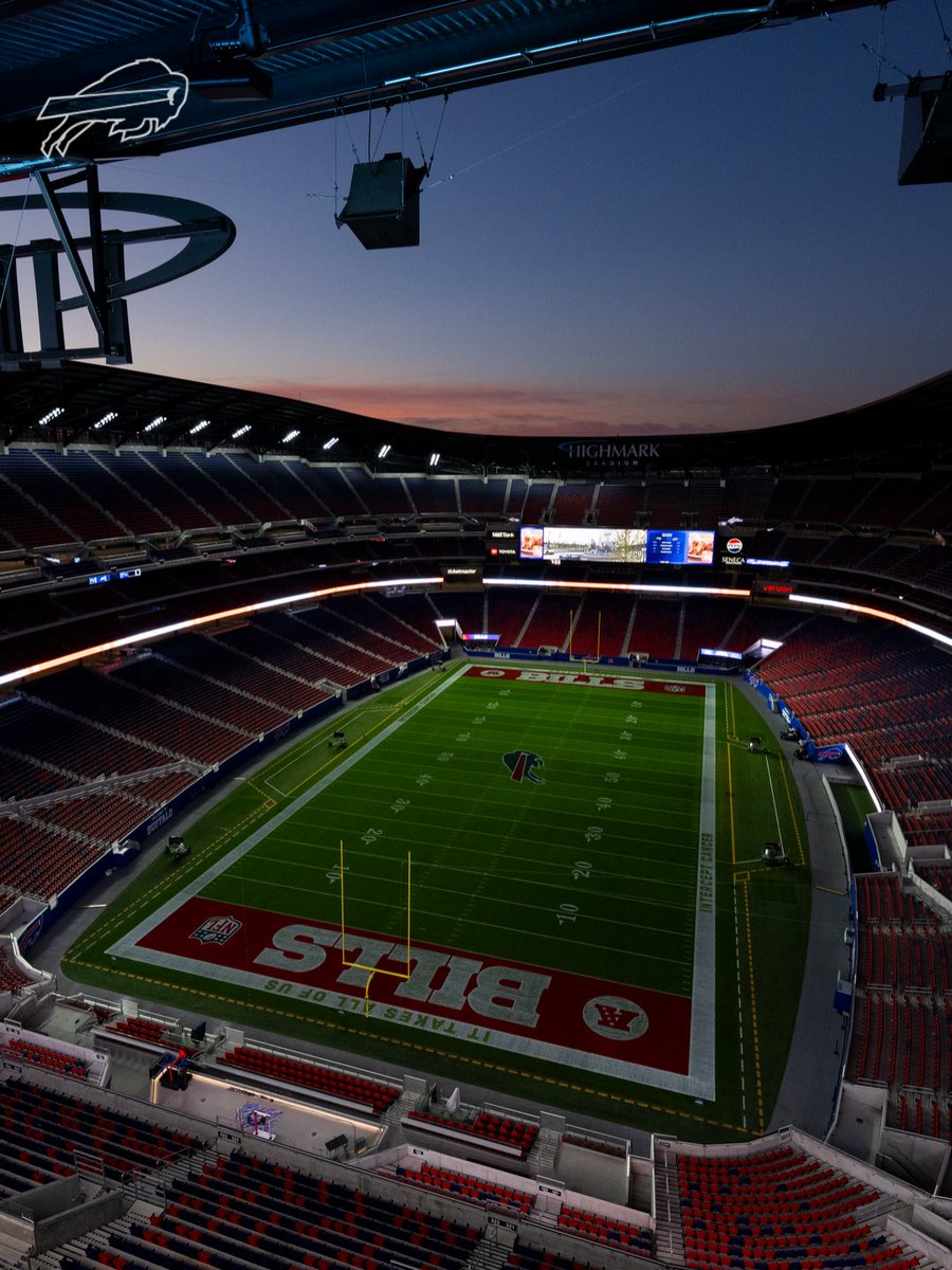 BuffaloBills's tweet photo. Good morning from Highmark Stadium. https://t.co/R7e0mwWnkq