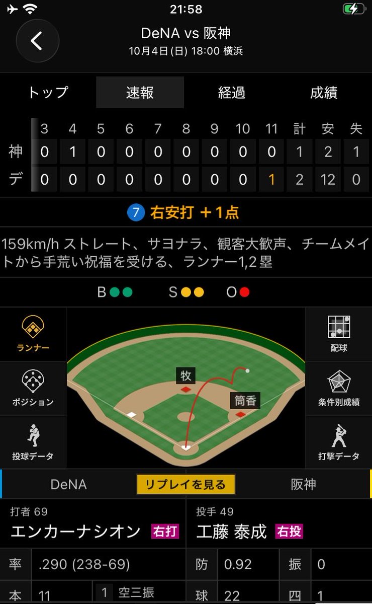 pickelsirota's tweet photo. ベイスターズ最終戦勝った🙌😽
今シーズンは新戦力がいっぱい出てきて観ててﾒﾁｬﾀﾉやったわ、CSも楽しみやでホンマ https://t.co/xgyZRaptJr