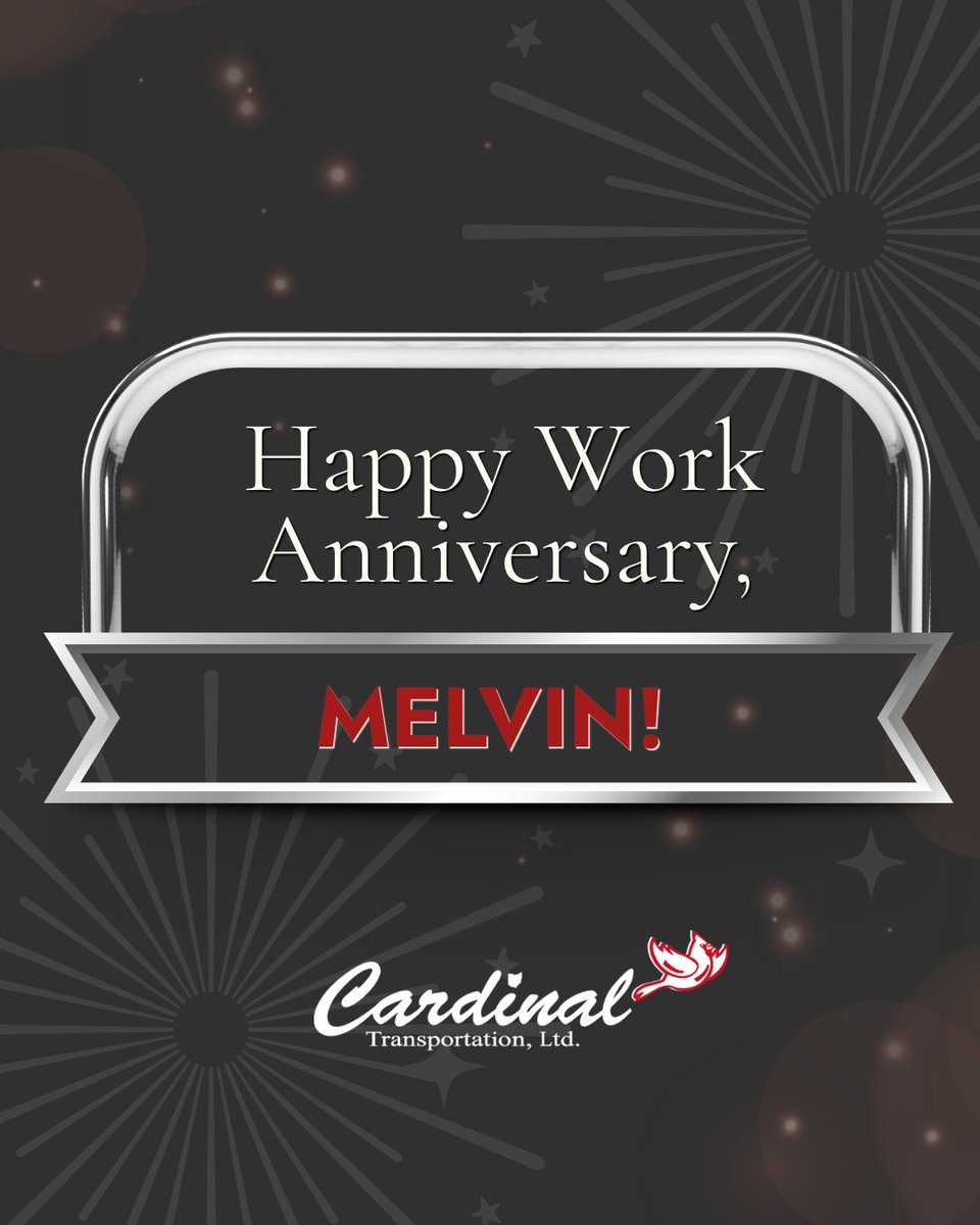 CardinalTrans's tweet photo. Five years behind the wheel with Cardinal! Melvin’s dedication and commitment to getting our passengers where they need to go have made him an important part of our team. Thank you for your hard work! https://t.co/0d3SZC598D