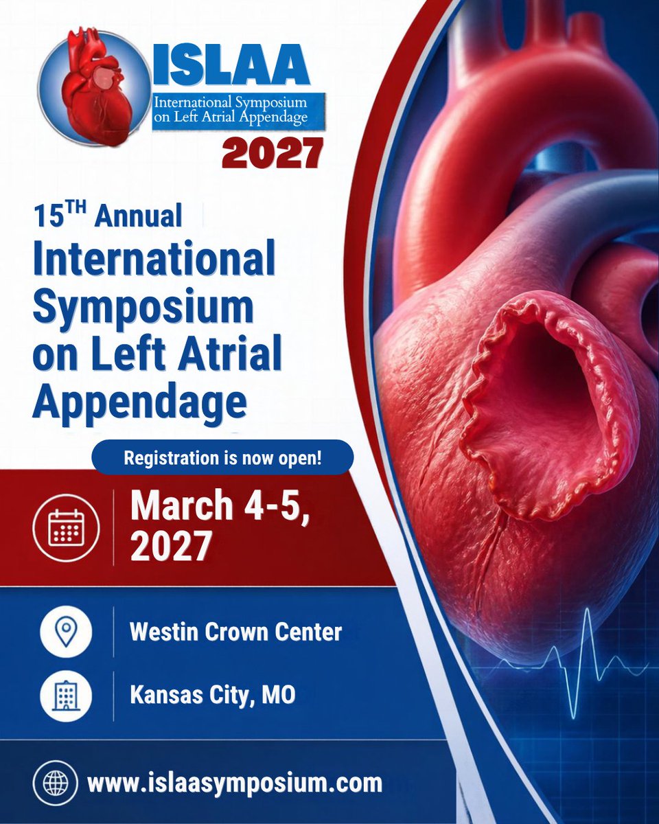 IslaaFoundation's tweet photo. Registration for in-person and remote attendance is now open for ISLAA 2027.
https://t.co/dhZf03Qvwh
Free CME and ABIM MOC credits available.
Agenda coming soon. - via #Whova Event Platform https://t.co/n5tDX3NQP2