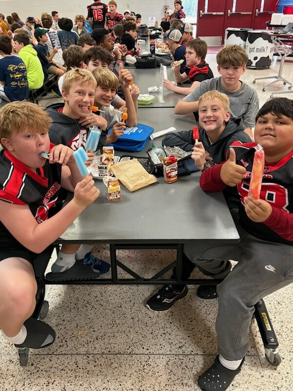MuirColts's tweet photo. Fun Friday! Our last day of Spirit Week ended with Sports Day and a 7th grade popsicle party to celebrate the 7th graders having the most spirit at the assembly.  Go Colts! https://t.co/EcbwpZIVy6