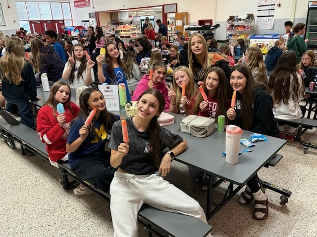MuirColts's tweet photo. Fun Friday! Our last day of Spirit Week ended with Sports Day and a 7th grade popsicle party to celebrate the 7th graders having the most spirit at the assembly.  Go Colts! https://t.co/EcbwpZIVy6