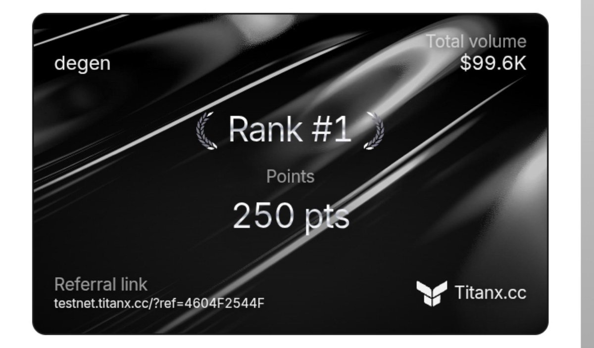 oodegen's tweet photo. our ships may be different, but we’re sailing in the same direction

helping builders become giants tomorrow 😉

@TitanExchange_ is still on testnet, so no real money is involved

want to try it?

run here: https://t.co/QlWcYeymIt

there’s a points leaderboard

privacy-first, built on @ CantonNetwork, with a strong institutional ecosystem including BNP, DTCC, Goldman Sachs, Franklin Templeton, HSBC and JPMorgan

if Titan can capture even a fraction of that activity, the upside could be very interesting.

TGE hunt: Q4 or Q1

we’re in grind mode