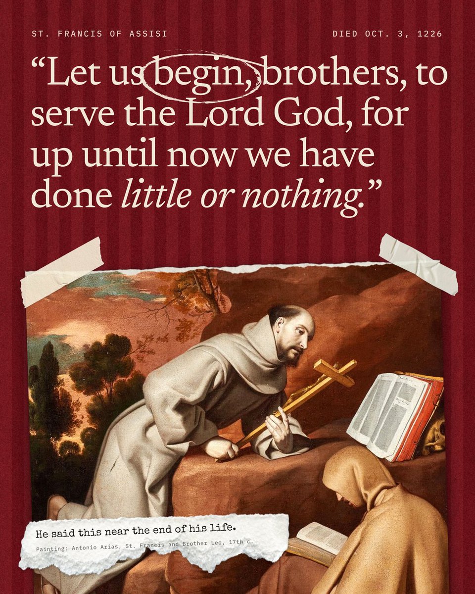 MagisCenter's tweet photo. Happy Feast Day of St. Francis of Assisi!

#catholic #stfrancis https://t.co/aQ0vbmLiDW