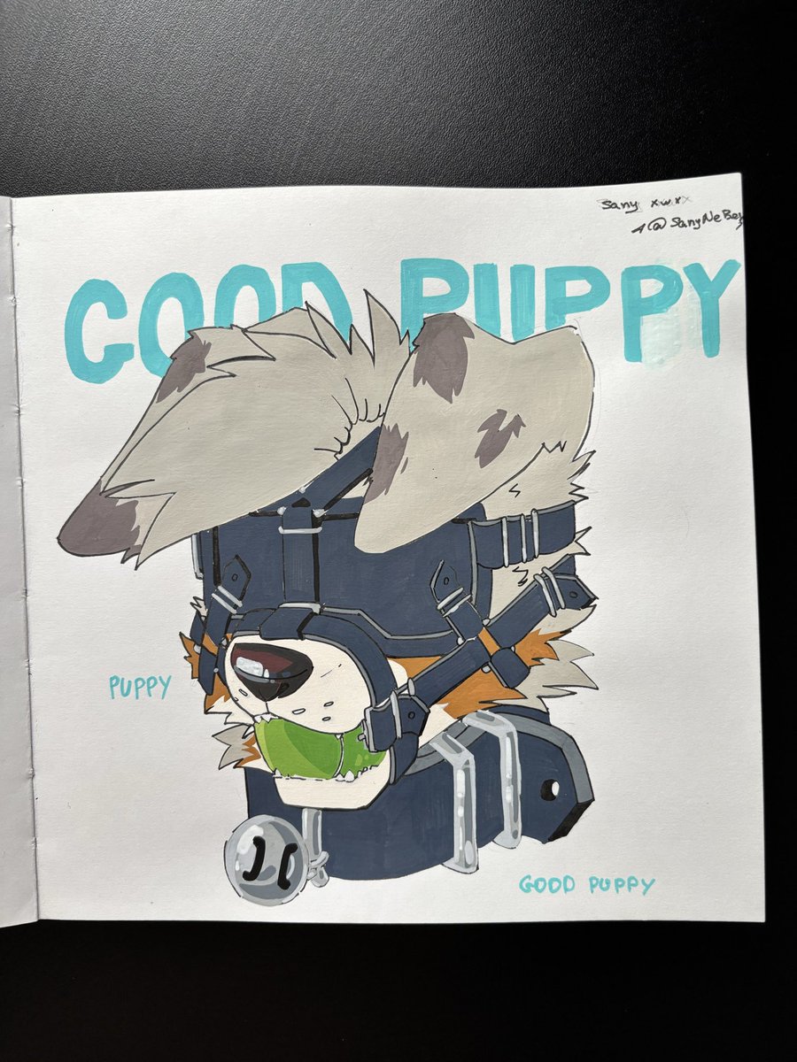 Sanysnbst's tweet photo. COMMISSION 
@Sam_DaPuppy https://t.co/BzZTCMlg09