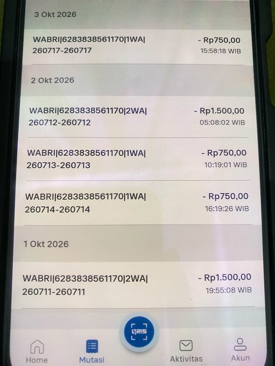 atokdalangs4's tweet photo. Ini sebenarnya biaya apaan sih di M-Banking BRI?! 😭

Setiap hari muncul terusss. 🤏🙂 https://t.co/Tso6JhOIZB