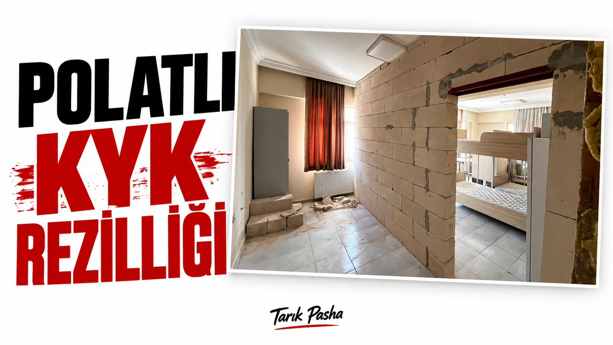 pashacomtr's tweet photo. Takipçilerimden elime gelen iğrenç bir iddia var:

Polatlı’daki KYK yurtlarında öğrenciler, bitmek bilmeyen tadilatın ortasında akıl almaz koşullarda eğitimlerine devam etmeye zorlanıyor.

Kapısız odalar, inşaat pisliği, mahremiyet ihlalleri tacizler ve daha fazlası

Etkileşimsiz geçmeyin, Polatlı KYK öğrencilerinin sesi olun.

+Flood 🧵