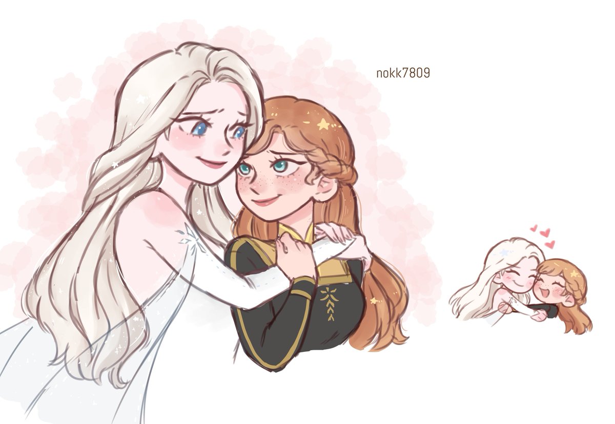 nokk7809's tweet photo. My sweeties 💕 I can't wait to see them again in frozen 3 #frozen2 #elsa #anna https://t.co/3YY5sD8eHN
