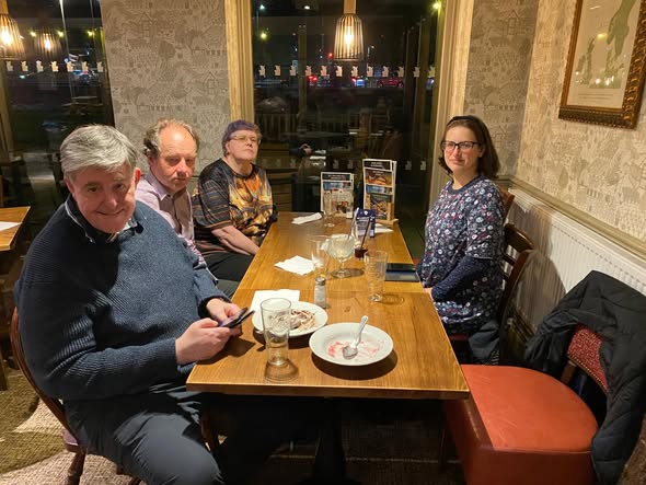 RedbridgePlus's tweet photo. Just after a nice scrumptious meal at the #MobyDick restaurant with #BarkingandDagenham and #RomfordandHavering groups. #RedbridgePlus #Socialgroup #Ilford #Chadwellheath #Romford #SevenKings #Woodford https://t.co/Klcc9cPFHu
