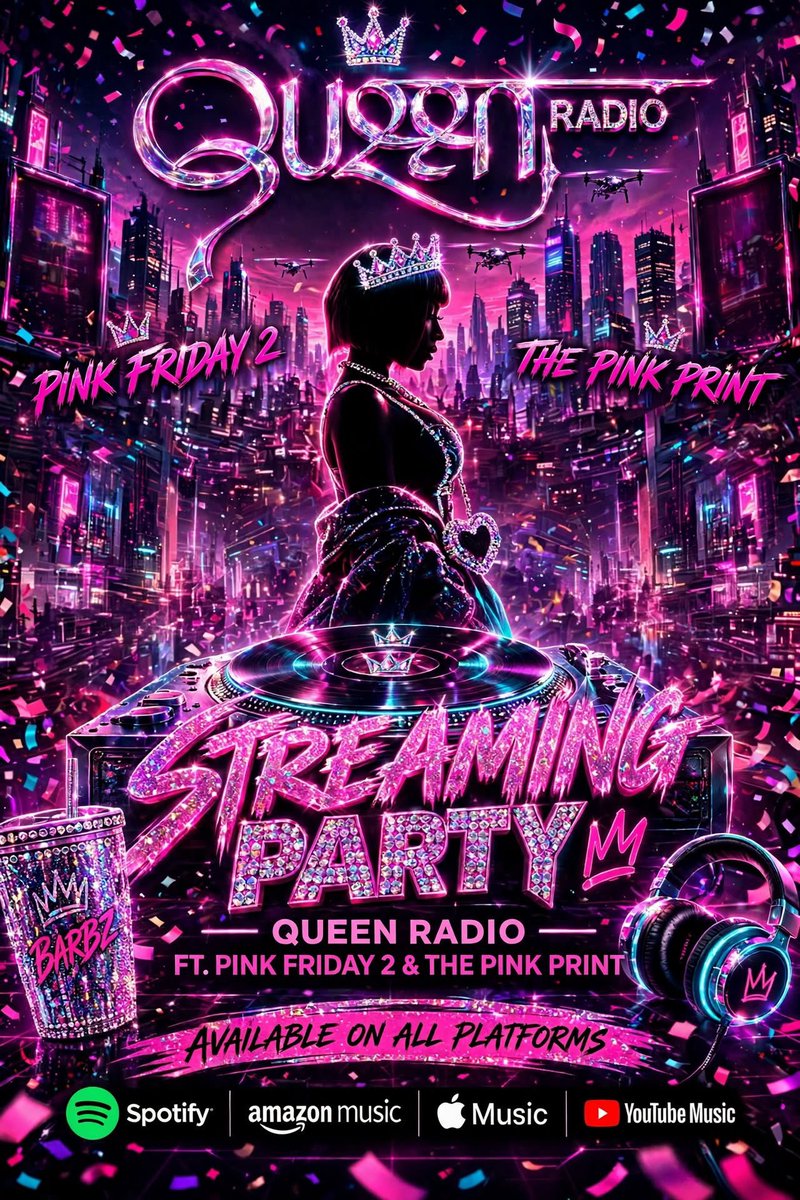 PrettyHustlerzz's tweet photo. Good Morning #Barbz π
Itβs #QueenRadio Sunday !
Please Continue To Add All Of @NICKIMINAJ Discography To All Your Daily Playlists π
π§ Todayβs Streaming Playlists
ππ§β’ #QueenRadio β’ https://t.co/hDwGGGTA0Q
ππ§ β’ #QueenRadio X #PF2 β’ https://t.co/ebevpl0IxN
ππ§β’ #QueenRadio X #TPP β’ https://t.co/Zy0faxgBTD
ππ§β’ #QueenRadio X #PF2 X #BAAB β’ https://t.co/akyGyVl8le
#QueenRadio Spotify Sunday Boost β’
https://t.co/2iEzL1tBa9
π§ πΆWeekly PlaylistsπΆ π
Spotify β’ https://t.co/edeOpScZTd
Apple β’ https://t.co/sDSpQgvLgQ
Amazon β’ https://t.co/exCiRq9bYD
YouTube β’ https://t.co/JPmMNgK5vv
β’ Support #StreamNicki β’ Repost
#NickiMinaj #BAAB #QueenRadio #TPP #PF2 #Barb #StreamNicki