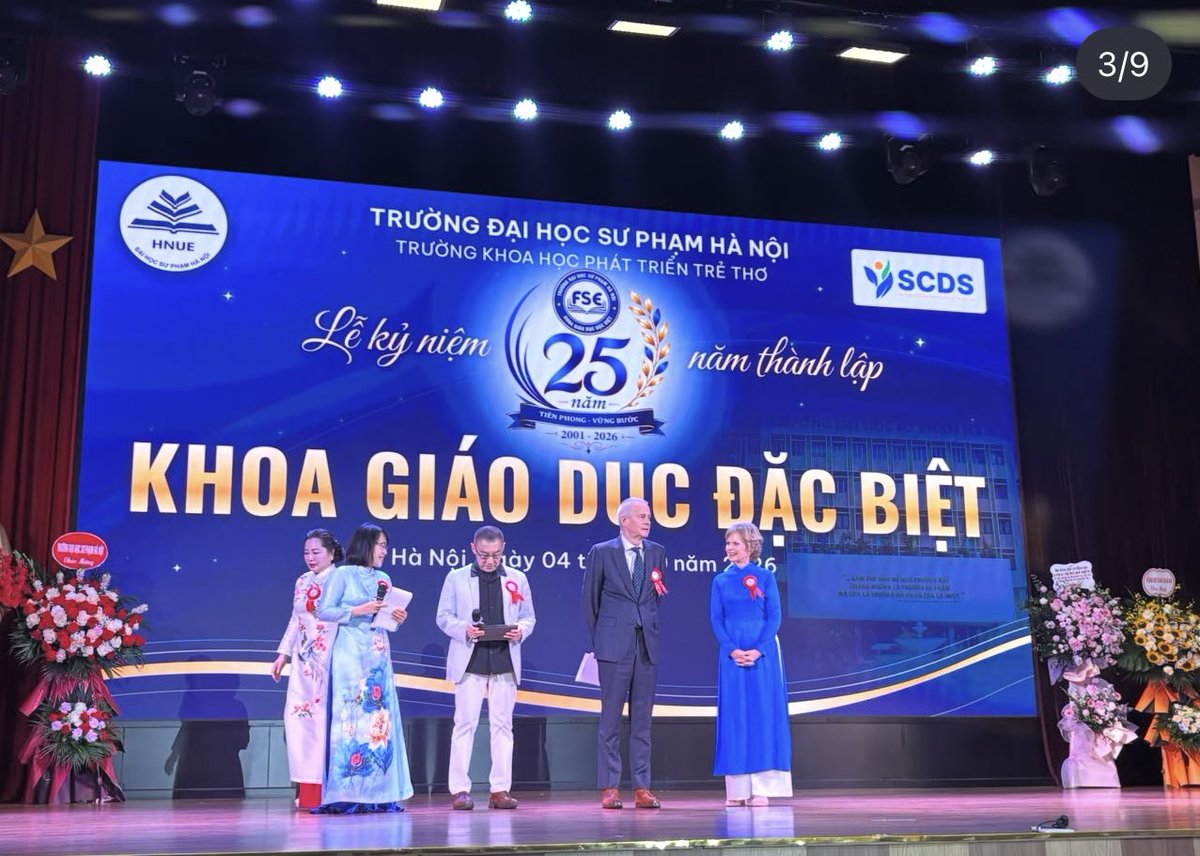 bobrobertsjr's tweet photo. I have a fantastic wife!! She’s in Hanoi training teaches. We have worked with the National University for 25 years helping to write / teach / equip special ed teaches and she has led the charge!! https://t.co/mTE3hmZYRK