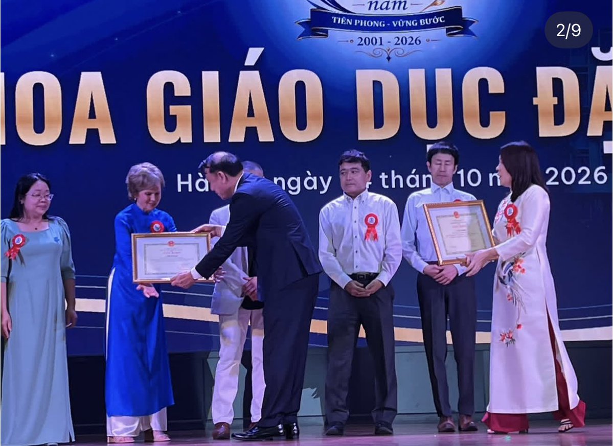 bobrobertsjr's tweet photo. I have a fantastic wife!! She’s in Hanoi training teaches. We have worked with the National University for 25 years helping to write / teach / equip special ed teaches and she has led the charge!! https://t.co/mTE3hmZYRK
